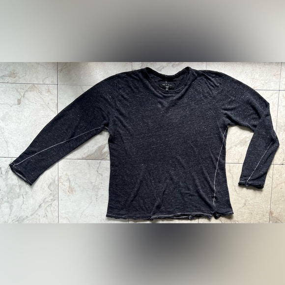 Rag & Bone distressed biker tee - Picture 2 of 8